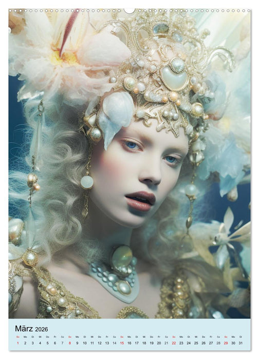 Atlantis. Poseidons mystische Nymphen (CALVENDO Premium Wandkalender 2026)