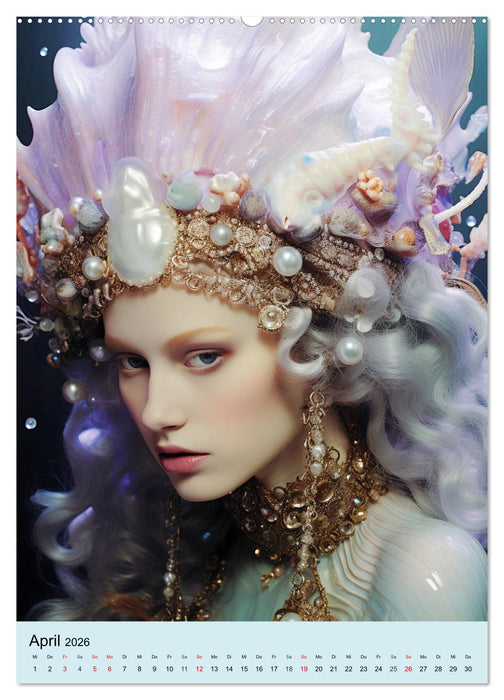 Atlantis. Poseidons mystische Nymphen (CALVENDO Premium Wandkalender 2026)