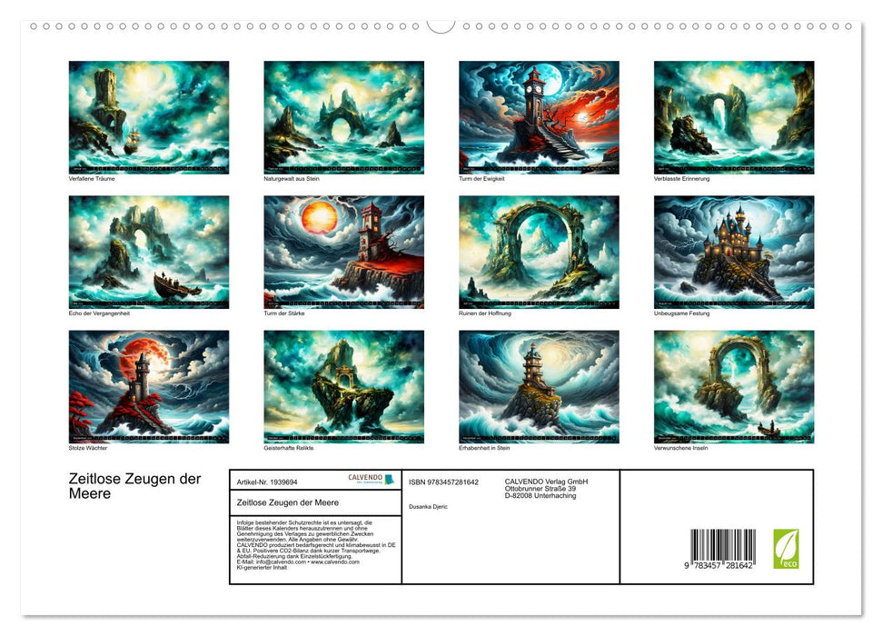 Zeitlose Zeugen der Meere (CALVENDO Premium Wandkalender 2026)