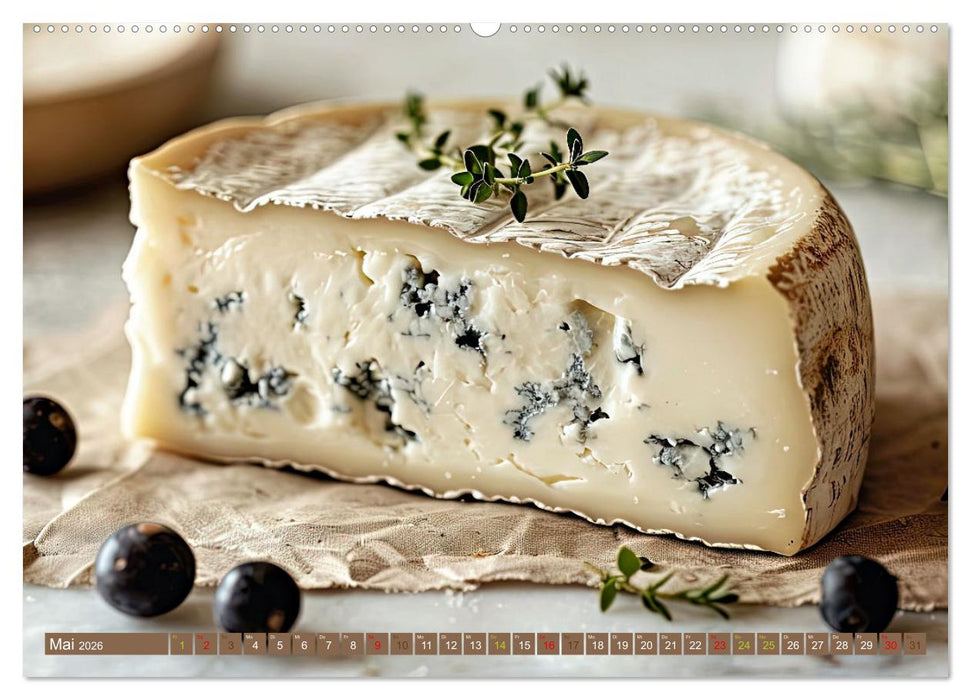 Gourmet Käse - und Weingenuss (CALVENDO Wandkalender 2026)