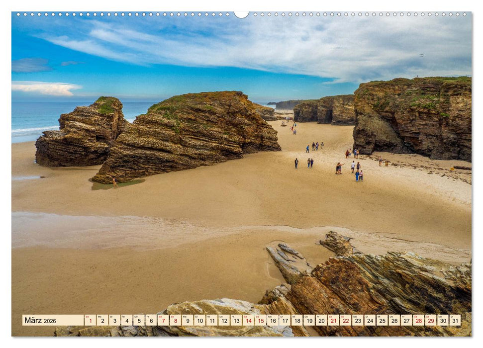 Nordspanien, Meer, endlose Strände, Geschichte und Kultur by VogtArt (CALVENDO Premium Wandkalender 2026)