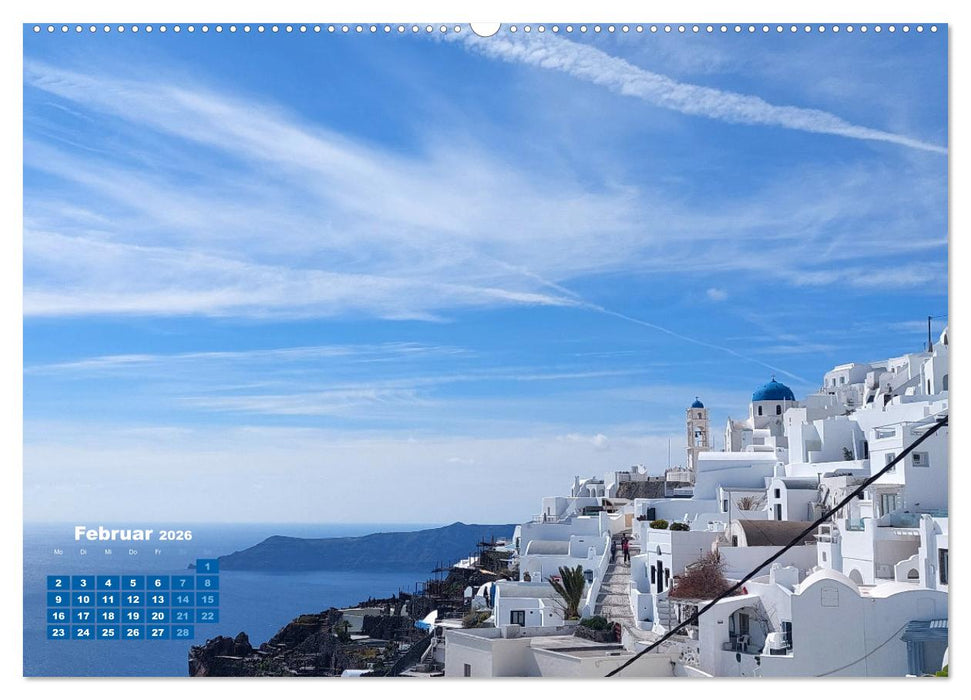 SANTORIN – Die atemberaubende Schönheit der magischen Insel (CALVENDO Wandkalender 2026)