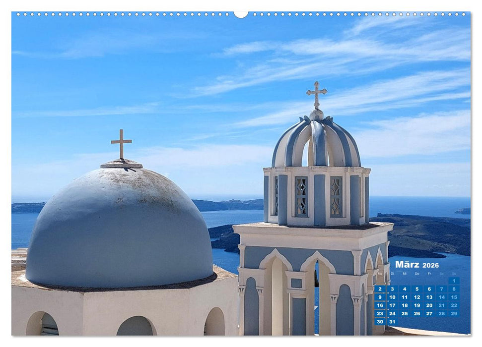 SANTORIN – Die atemberaubende Schönheit der magischen Insel (CALVENDO Wandkalender 2026)