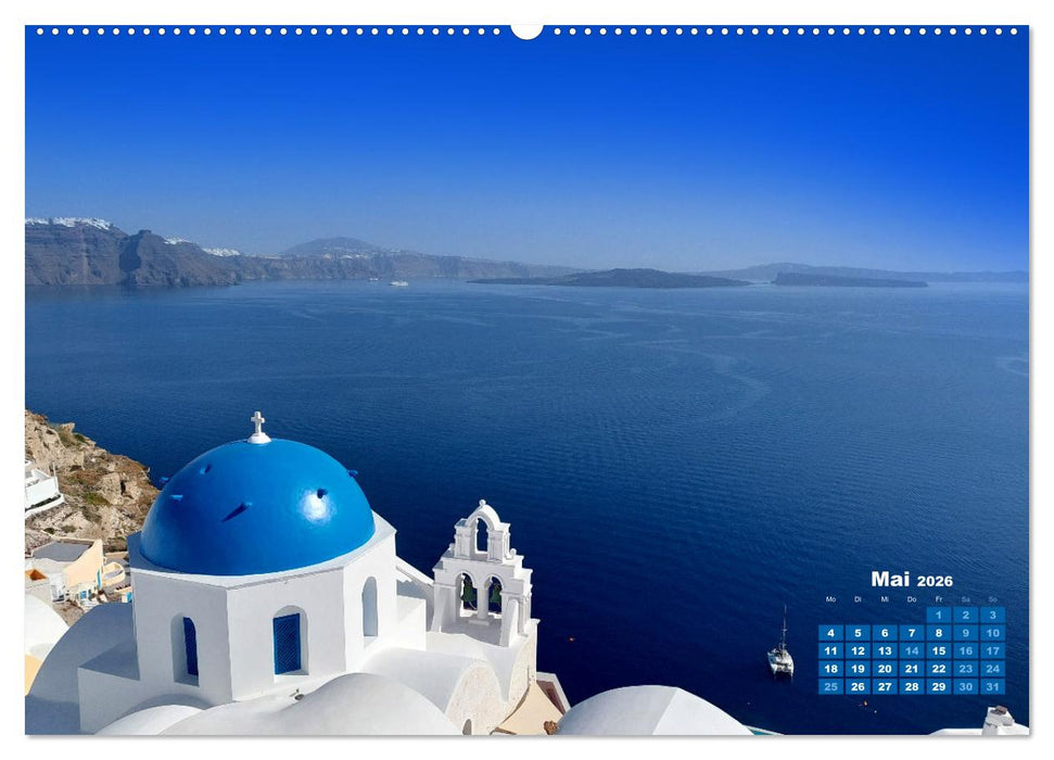 SANTORIN – Die atemberaubende Schönheit der magischen Insel (CALVENDO Wandkalender 2026)