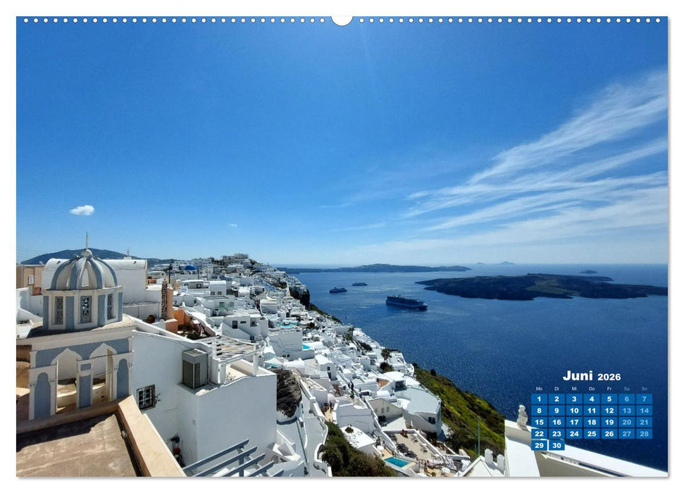 SANTORIN – Die atemberaubende Schönheit der magischen Insel (CALVENDO Wandkalender 2026)