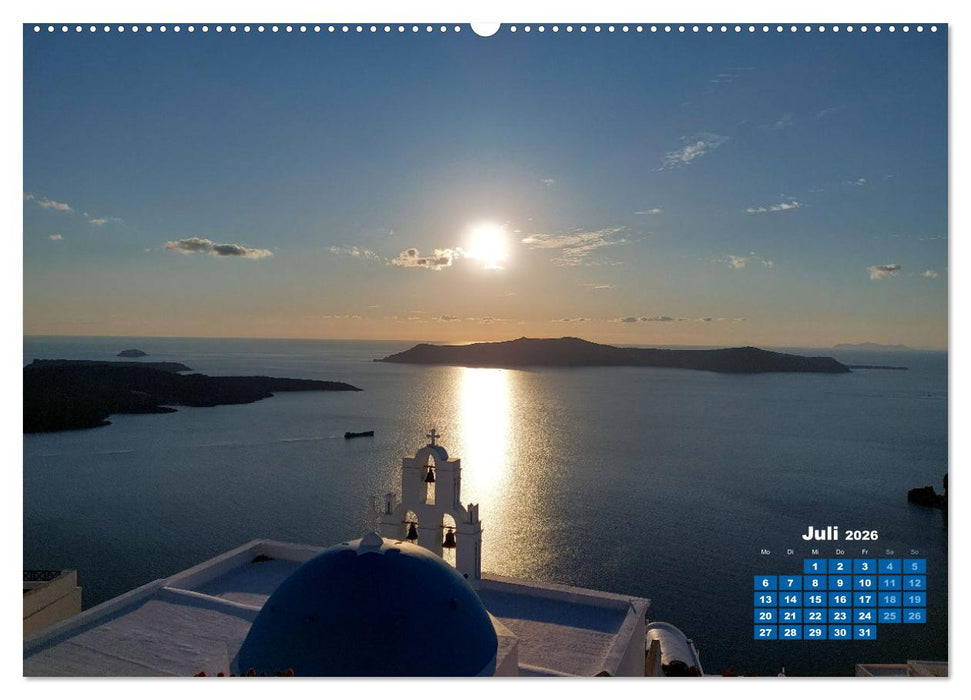 SANTORIN – Die atemberaubende Schönheit der magischen Insel (CALVENDO Premium Wandkalender 2026)