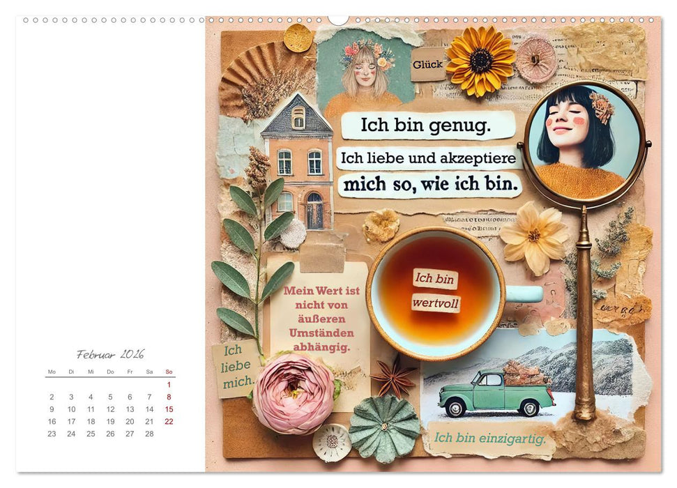 Soulful Days - Dein Selfcare-Kalender (CALVENDO Premium Wandkalender 2026)