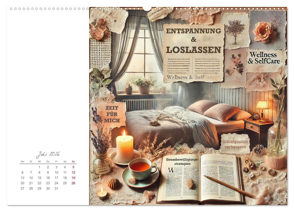 Soulful Days - Dein Selfcare-Kalender (CALVENDO Premium Wandkalender 2026)