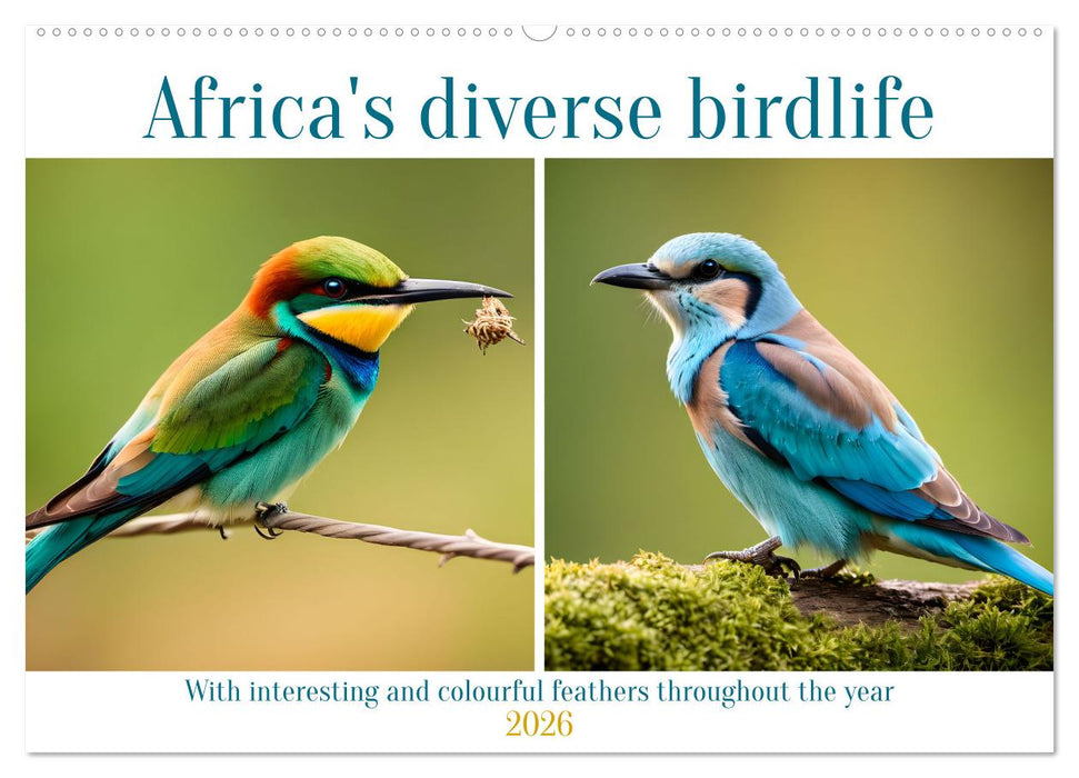 Africa's diverse birdlife (CALVENDO Monthly Calendar 2026)