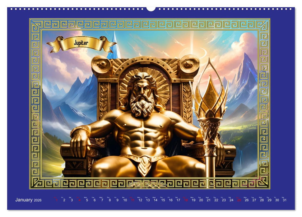 Roman Gods - under the spell of mythology (CALVENDO Premium-Calendar 2026)