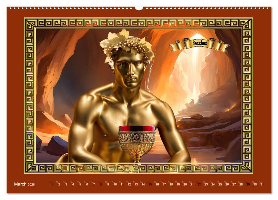 Roman Gods - under the spell of mythology (CALVENDO Premium-Calendar 2026)
