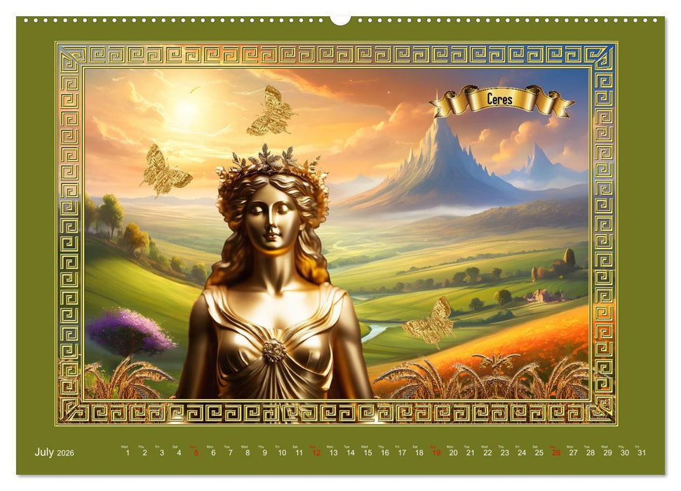 Roman Gods - under the spell of mythology (CALVENDO Premium-Calendar 2026)