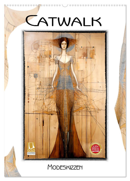 Catwalk - Modeskizzen (CALVENDO Wandkalender 2026)