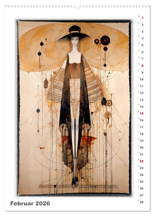 Catwalk - Modeskizzen (CALVENDO Wandkalender 2026)