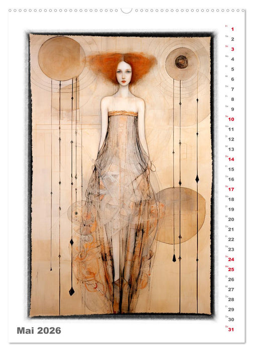 Catwalk - Modeskizzen (CALVENDO Wandkalender 2026)