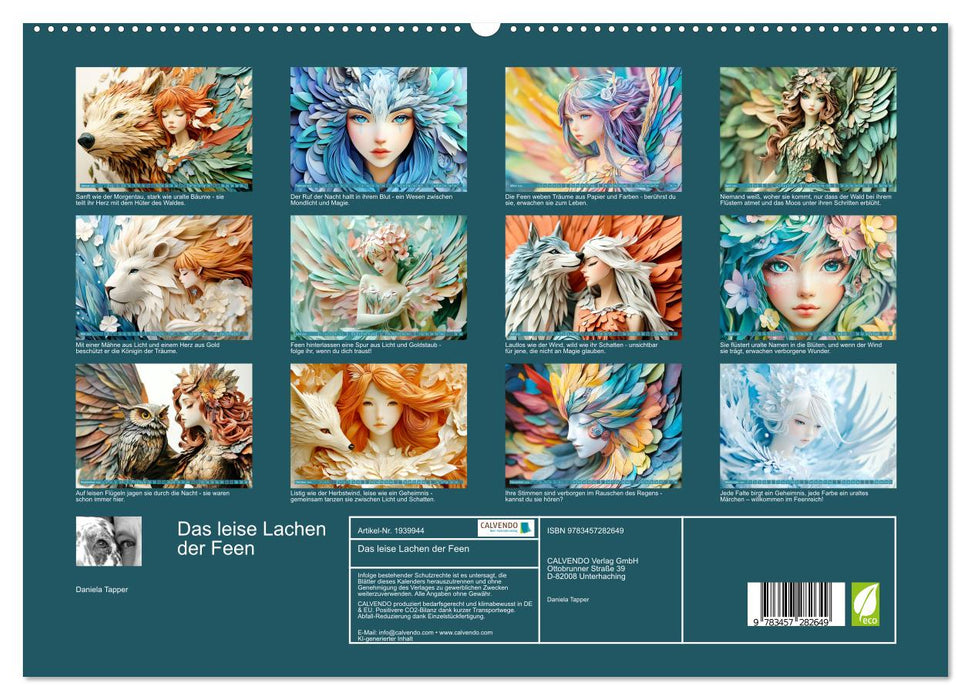 Das leise Lachen der Feen (CALVENDO Premium Wandkalender 2026)
