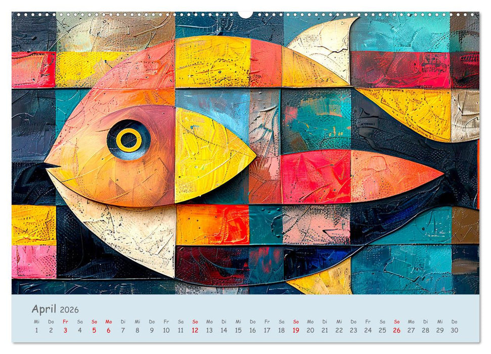 Ozean - Flossen, Schalen, Tentakel (CALVENDO Premium Wandkalender 2026)