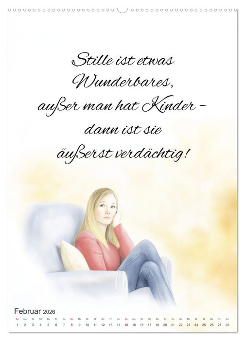 Elternsprüche (CALVENDO Premium Wandkalender 2026)