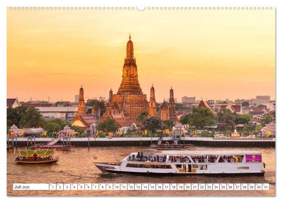 BANGKOK Hauptstadt von Thailand (CALVENDO Premium Wandkalender 2026)