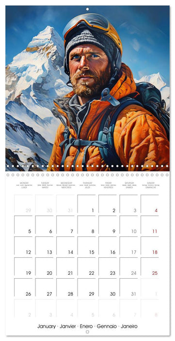 Mountaineers - Extreme mountaineering (CALVENDO Monthly Calendar 2026)