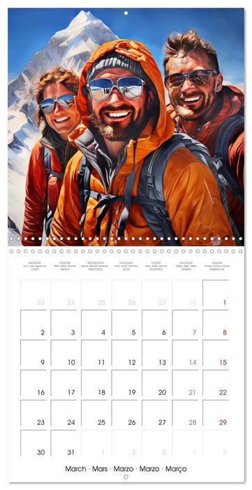 Mountaineers - Extreme mountaineering (CALVENDO Monthly Calendar 2026)