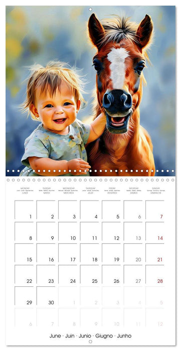 Children and Pets (CALVENDO Monthly Calendar 2026)