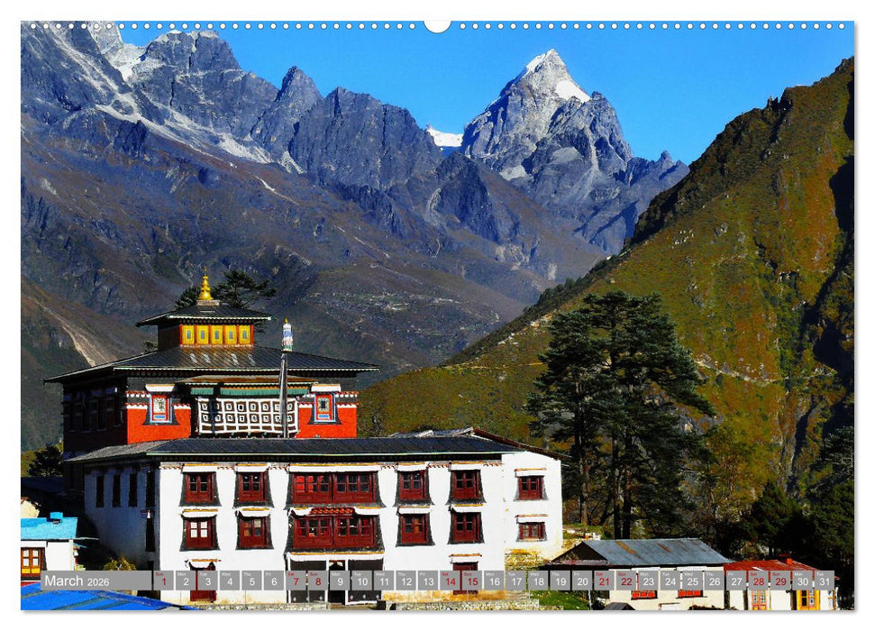 Himalayas high mountains adventure (CALVENDO Monthly Calendar 2026)