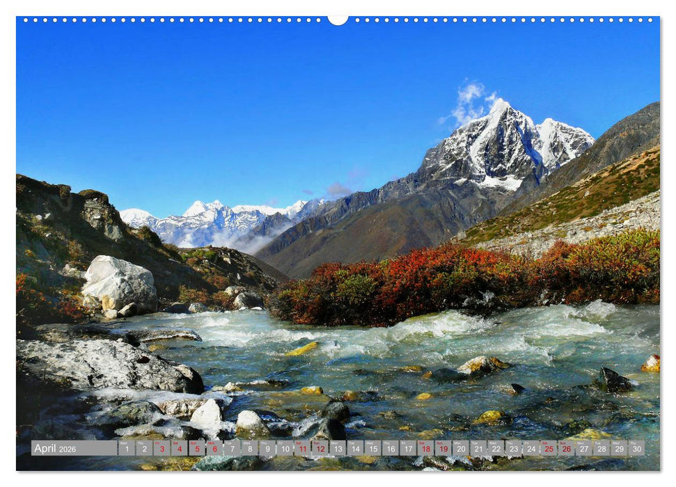 Himalayas high mountains adventure (CALVENDO Monthly Calendar 2026)