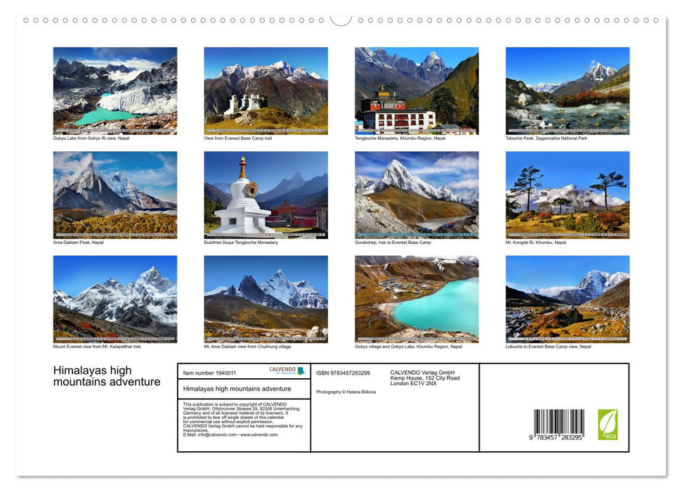 Himalayas high mountains adventure (CALVENDO Premium-Calendar 2026)