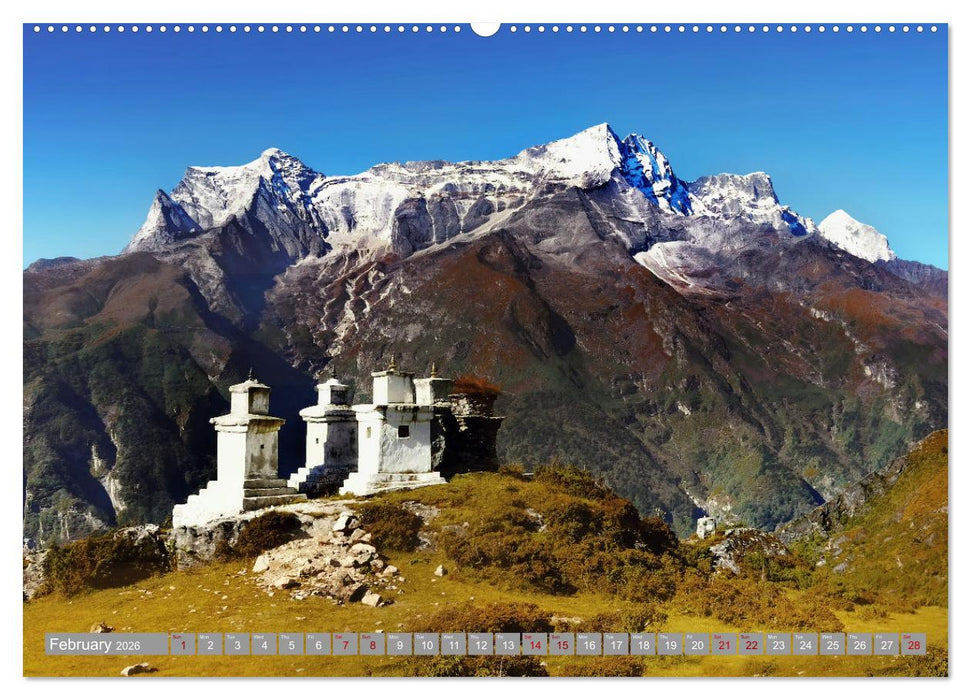 Himalayas high mountains adventure (CALVENDO Premium-Calendar 2026)