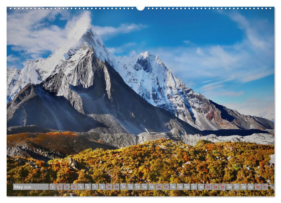 Himalayas high mountains adventure (CALVENDO Premium-Calendar 2026)