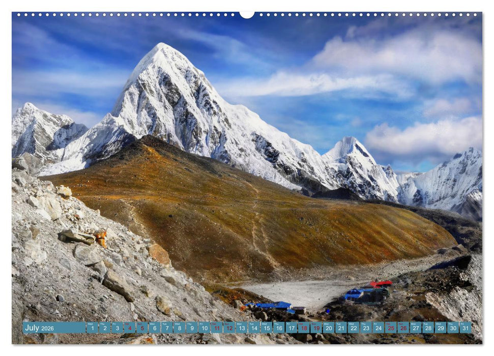 Himalayas high mountains adventure (CALVENDO Premium-Calendar 2026)