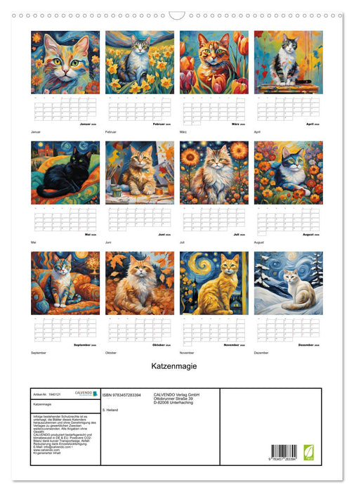 Katzenmagie (CALVENDO Wandkalender 2026)
