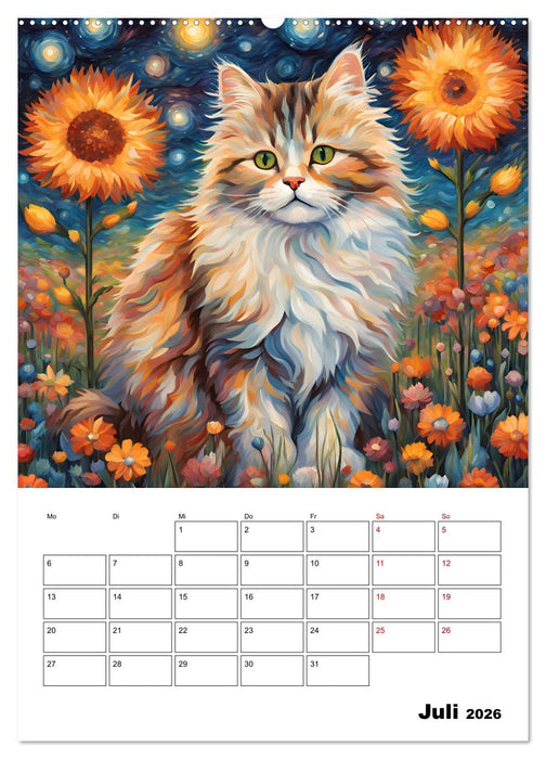 Katzenmagie (CALVENDO Premium Wandkalender 2026)