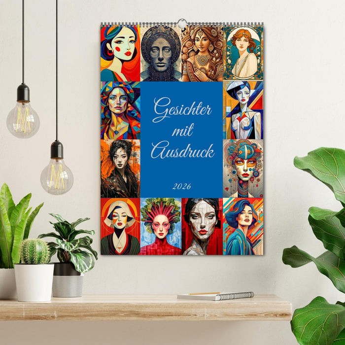 Gesichter mit Ausdruck (CALVENDO Wandkalender 2026)