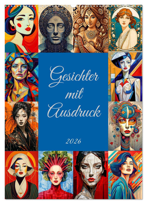 Gesichter mit Ausdruck (CALVENDO Wandkalender 2026)