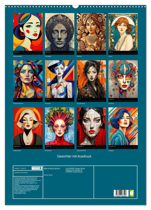 Gesichter mit Ausdruck (CALVENDO Wandkalender 2026)