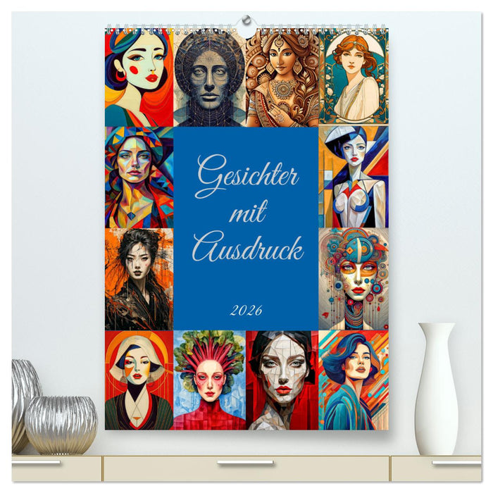 Gesichter mit Ausdruck (CALVENDO Premium Wandkalender 2026)