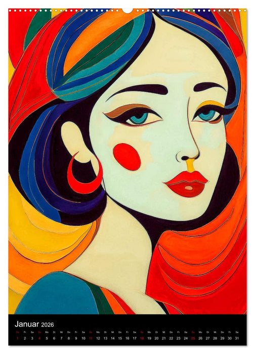 Gesichter mit Ausdruck (CALVENDO Premium Wandkalender 2026)