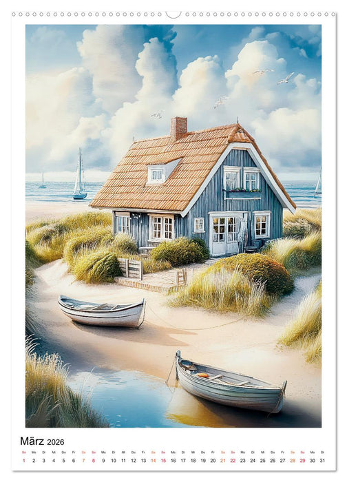 Dänemark - Wellen, Wind, Lebensgefühl (CALVENDO Premium Wandkalender 2026)