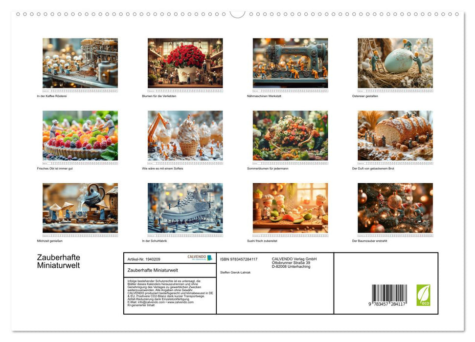 Zauberhafte Miniaturwelt (CALVENDO Premium Wandkalender 2026)
