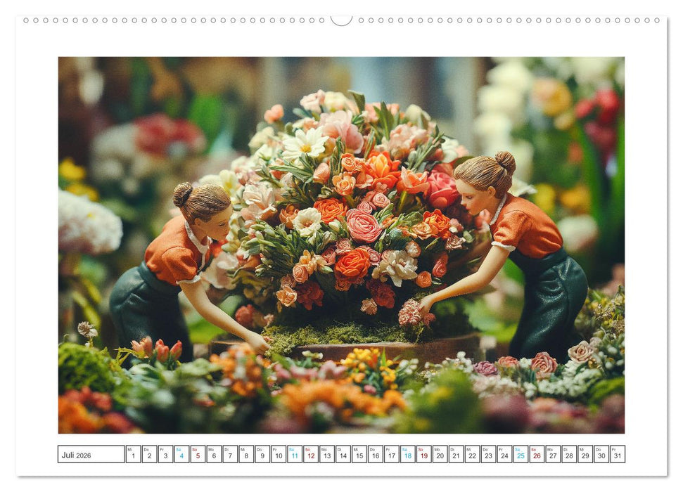 Zauberhafte Miniaturwelt (CALVENDO Premium Wandkalender 2026)