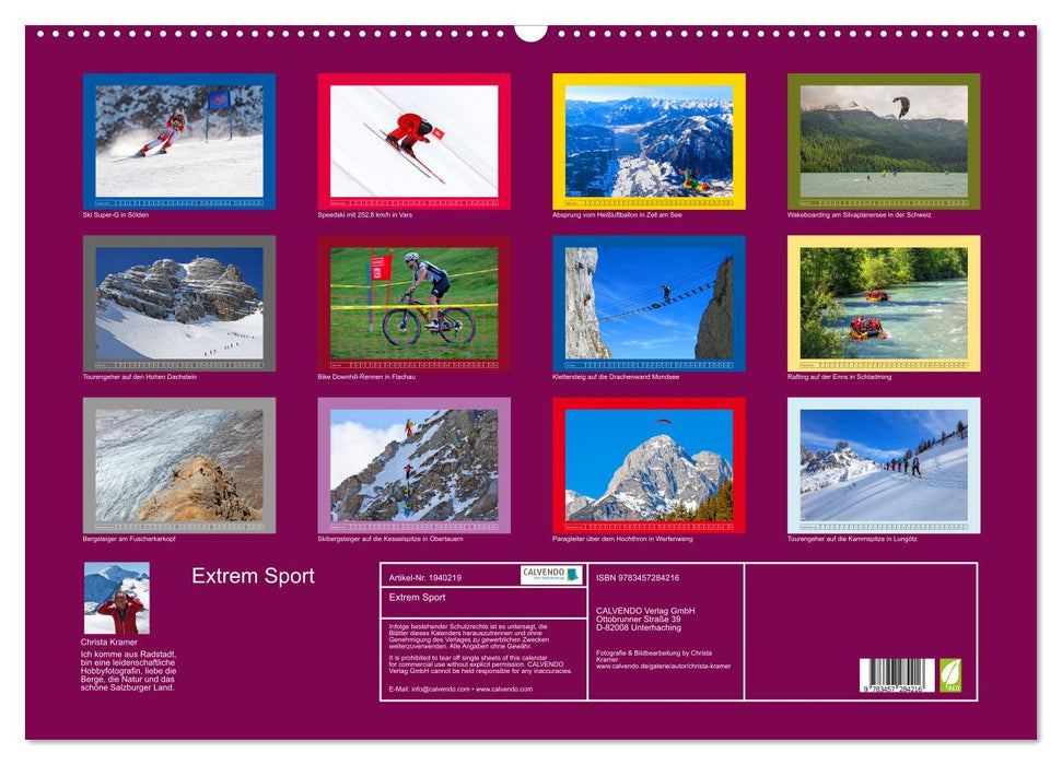 Extrem Sport (CALVENDO Wandkalender 2026)