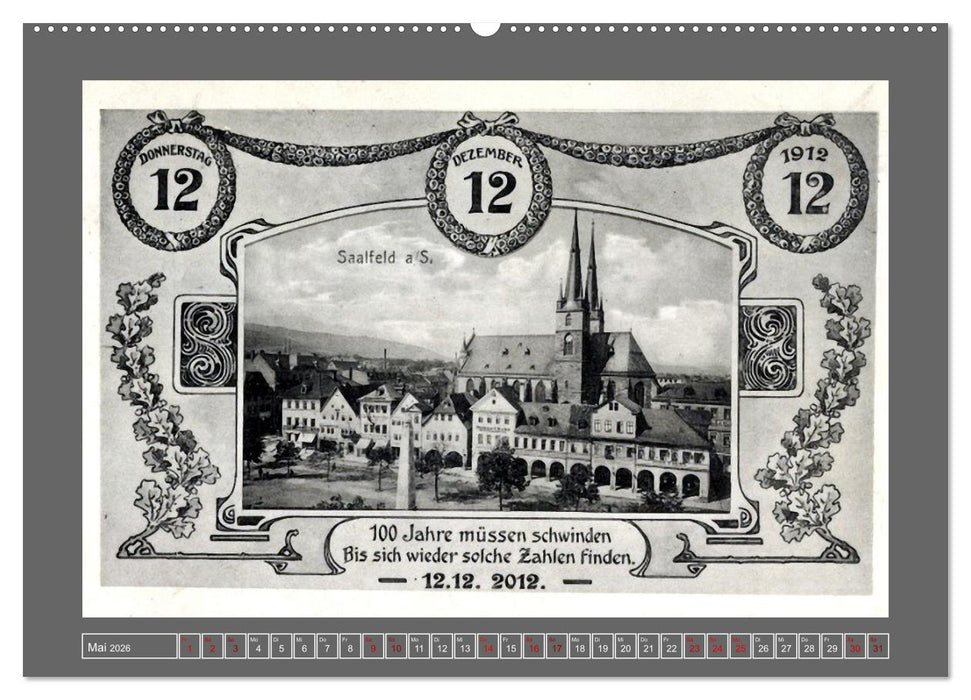 Gruß aus Saalfeld an der Saale (CALVENDO Premium Wandkalender 2026)