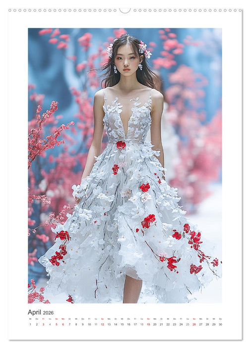 Asian High Fashion. Eleganz und Glamour auf dem Laufsteg (CALVENDO Wandkalender 2026)