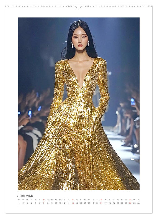 Asian High Fashion. Eleganz und Glamour auf dem Laufsteg (CALVENDO Wandkalender 2026)