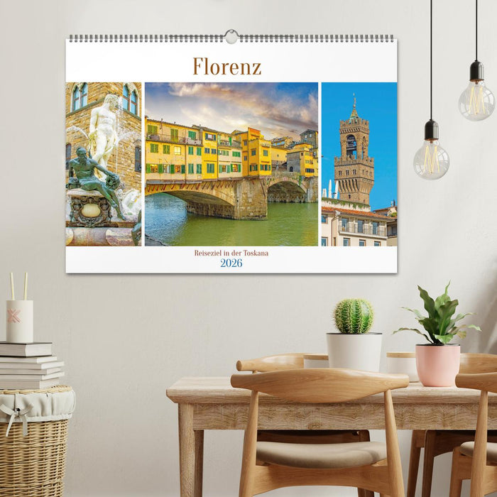 Florenz - Reiseziel in der Toskana (CALVENDO Wandkalender 2026)