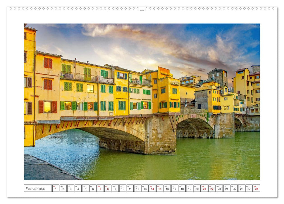 Florenz - Reiseziel in der Toskana (CALVENDO Wandkalender 2026)