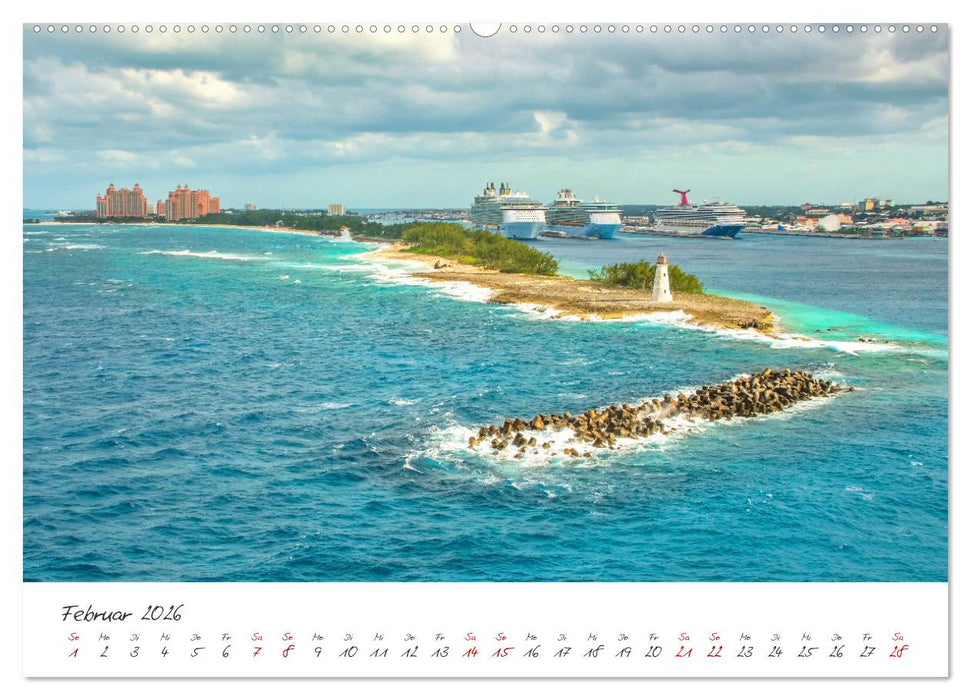 Nassau - Stadt mit karibischem Flair (CALVENDO Premium Wandkalender 2026)