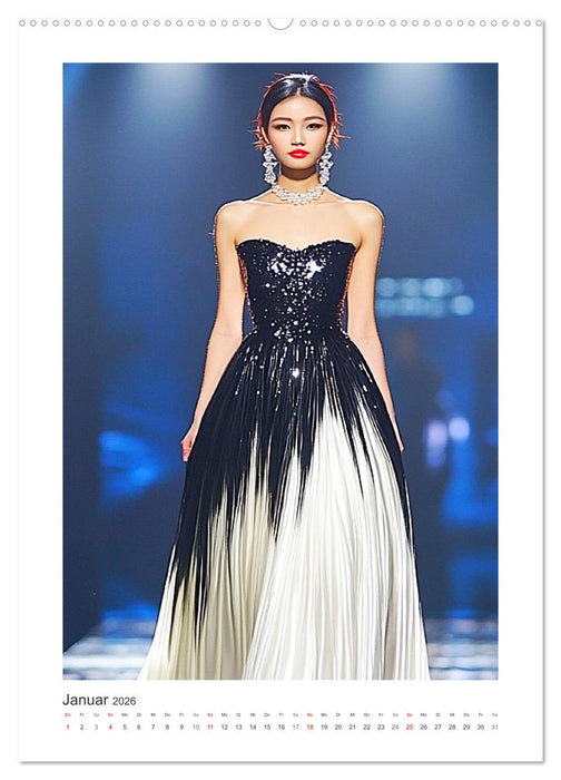 Asian High Fashion. Eleganz und Glamour auf dem Laufsteg (CALVENDO Premium Wandkalender 2026)